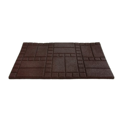 Придверный коврик IzziHome Torn Choco коричневый 50x75