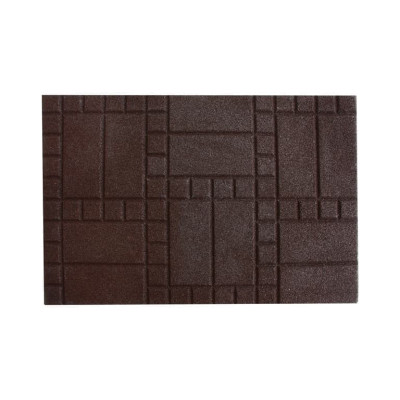 Придверный коврик IzziHome Torn Choco коричневый 50x75