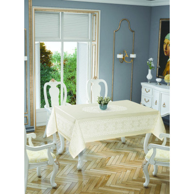 Скатерть Tropik Home Priencly Cream 5698-2 150x220