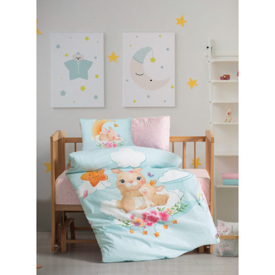 Комплект постельного белья для новорожденных Cotton Box Sleeper Mint 100x150