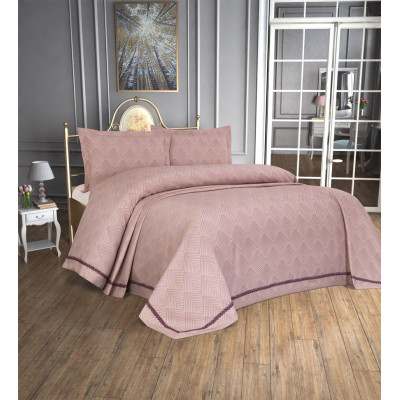 Покрывало с наволочками Tropik Home Pandora Zigzag Lila 1229-4 240x260